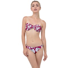 Terrible Frightening Seamless Pattern With Skull Classic Bandeau Bikini Set by Amaryn4rt
