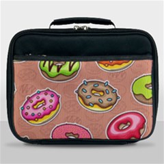 Doughnut Doodle Colorful Seamless Pattern Lunch Bag by Amaryn4rt