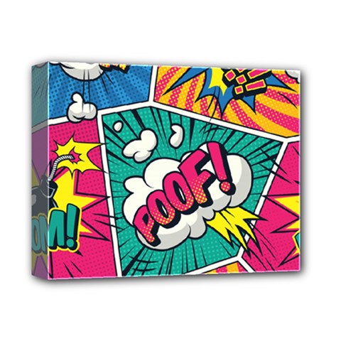 Comic Colorful Seamless Pattern Deluxe Canvas 14  X 11  (stretched) by Amaryn4rt