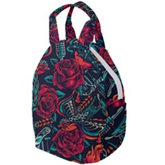 Vintage Flash Tattoos Designs Seamless Pattern Travel Backpacks by Amaryn4rt
