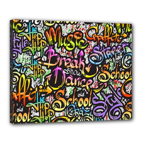 Graffiti Word Seamless Pattern Canvas 20  X 16  (stretched) by Amaryn4rt