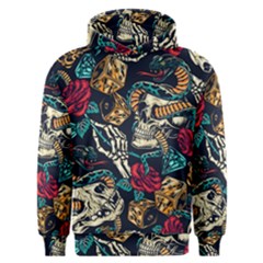 Vintage Art Tattoos Colorful Seamless Pattern Men s Overhead Hoodie by Amaryn4rt