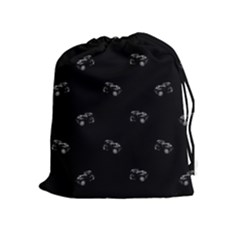 Vintage Car Motif Print Pattern Drawstring Pouch (xl) by dflcprintsclothing