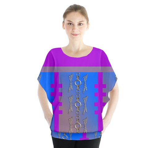 Serippy Batwing Chiffon Blouse by SERIPPY