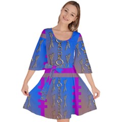 Serippy Velour Kimono Dress by SERIPPY