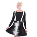 Black and white noise, sound equalizer pattern Suspender Skater Skirt View1