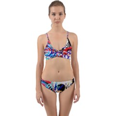 Crazy Grafitti Wrap Around Bikini Set by essentialimage