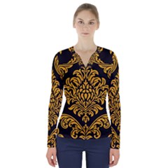 Finesse  V-neck Long Sleeve Top by Sobalvarro