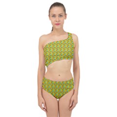 Lemon And Yellow Spliced Up Two Piece Swimsuit by Sparkle