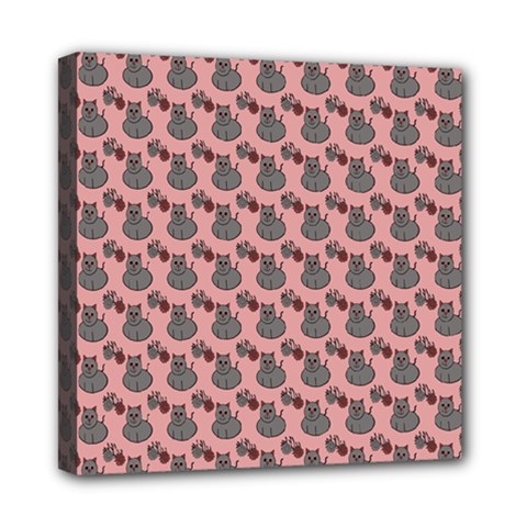 Cats Mini Canvas 8  X 8  (stretched) by Sparkle