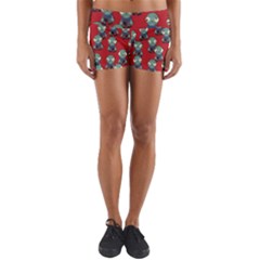 Zombie Virus Yoga Shorts by helendesigns