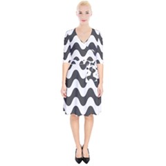 Copacabana  Wrap Up Cocktail Dress by Sobalvarro