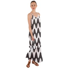 Copacabana  Cami Maxi Ruffle Chiffon Dress by Sobalvarro
