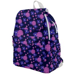 Pink And Blue Flowers Top Flap Backpack by bloomingvinedesign