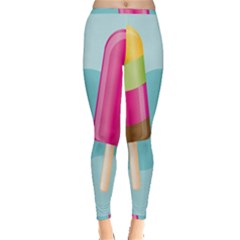 Ice Cream Parlour Inside Out Leggings by HermanTelo
