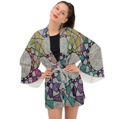 Wirldrawing Long Sleeve Kimono by Sparkle