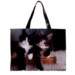 Cats Brothers Zipper Mini Tote Bag by Sparkle