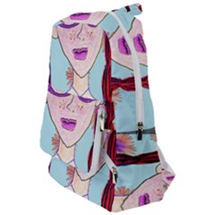 Purple Glasses Girl Wall Travelers  Backpack by snowwhitegirl
