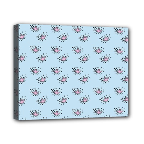 Zodiac Bat Pink Blue Canvas 10  X 8  (stretched) by snowwhitegirl