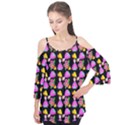 Girl With Hood Cape Heart Lemon Pattern Black Flutter Tees View1