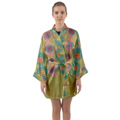 Americana 2 Long Sleeve Satin Kimono by emmamatrixworm