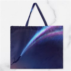 Light Fleeting Man s Sky Magic Zipper Large Tote Bag by Mariart