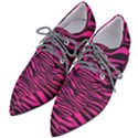 Pink Zebra Pointed Oxford Shoes View2