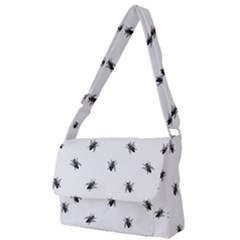 Housefly Drawing Motif Print Pattern Full Print Messenger Bag (l) by dflcprintsclothing