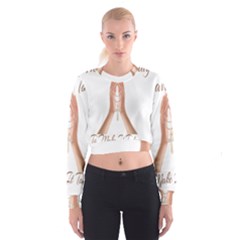 Panther World Limited Edition Prayer  Cropped Sweatshirt by Pantherworld143