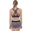 Leopard spots, white, brown black, animal fur print Work It Out Gym Set View2