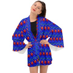 Redfishes Long Sleeve Kimono by Sparkle