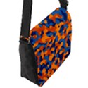 Blue and Orange Camouflage Pattern Removable Flap Cover (S) View3