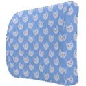 Cute Cat Faces White and Blue  Back Support Cushion View3