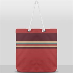 Retro Aesthetic Full Print Rope Handle Tote (large) by tmsartbazaar