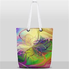  Rainbow Painting Patterns 1 Full Print Rope Handle Tote (small) by DinkovaArt