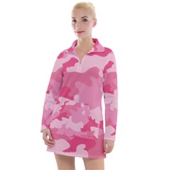 Camo Pink Women s Long Sleeve Casual Dress by MooMoosMumma