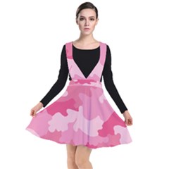 Camo Pink Plunge Pinafore Dress by MooMoosMumma