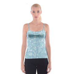Light Blue Wildflowers Spaghetti Strap Top by SpinnyChairDesigns
