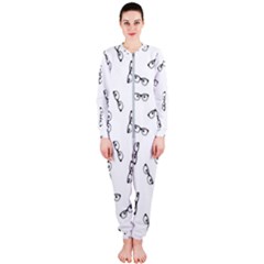 Geek Glasses With Eyes Onepiece Jumpsuit (ladies)  by SpinnyChairDesigns