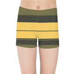 Vintage Yellow Kids  Sports Shorts by tmsartbazaar