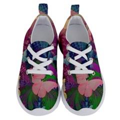 Butterfly Garden Art Running Shoes by SpinnyChairDesigns
