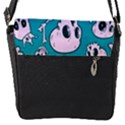 Skull Flap Closure Messenger Bag (S) View1