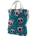 Skull Canvas Messenger Bag View1