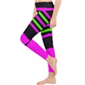Disco Stripes Lightweight Velour Classic Yoga Leggings View3