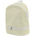 True Cream Color Zip Bottom Backpack View1