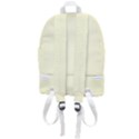 True Cream Color Zip Bottom Backpack View3
