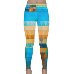 Mosaic  Lightweight Velour Classic Yoga Leggings by Sobalvarro