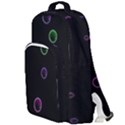 Bubble in blavk background Double Compartment Backpack View1