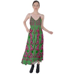 Lianas Of Sakura Branches In Contemplative Freedom Tie Back Maxi Dress by pepitasart