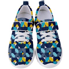 Geometric Hypnotic Shapes Women s Velcro Strap Shoes by tmsartbazaar